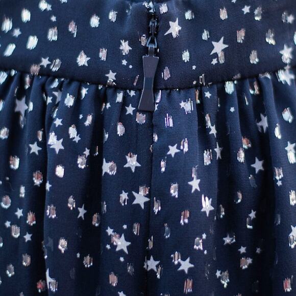 Kate Spade Night Sky Dot Skirt Rich Navy Size 8 - Picture 5 of 12